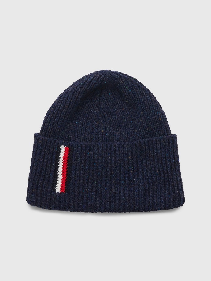 1985 Vlajkový Proužek Vlněný Kulich Tommy Hilfiger Space Blue