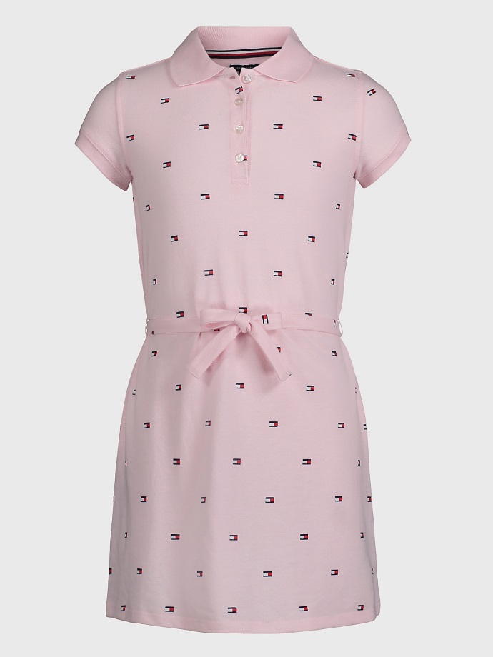 Velké Dětské Vlajkové Polo šaty Balerína Tommy Hilfiger