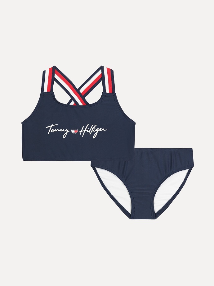 Velký Dětský Značkový Plavkový Set Tommy Hilfiger Námořnický Sako