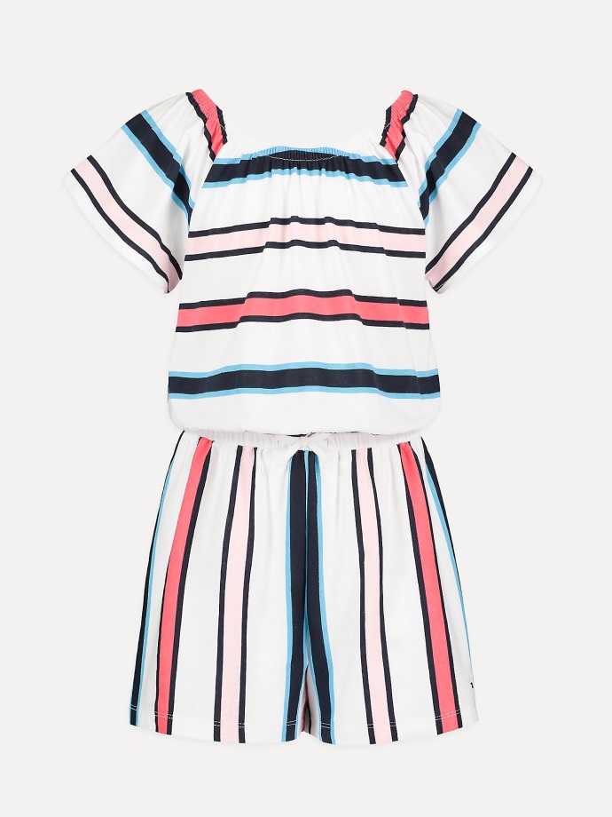 Tommy Hilfiger Bílý Velký Dětský Proužek