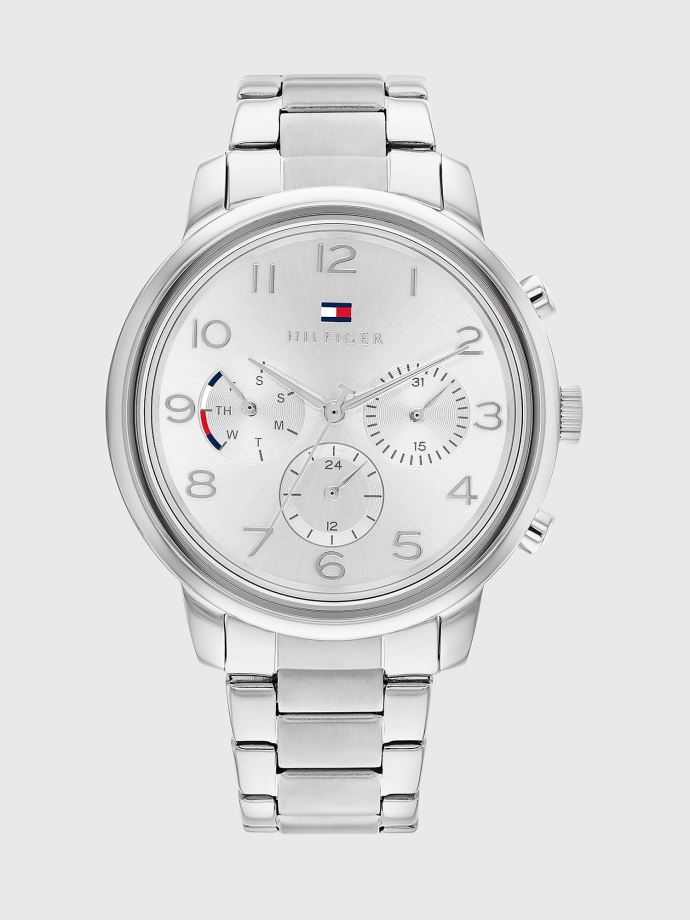 Tommy Hilfiger Stříbrné Neformální Subciferníky S Náramkem Z Nerezové Oceli