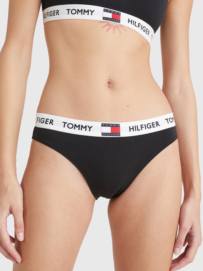 Klasické Bikiny Slipové černé Tommy Hilfiger