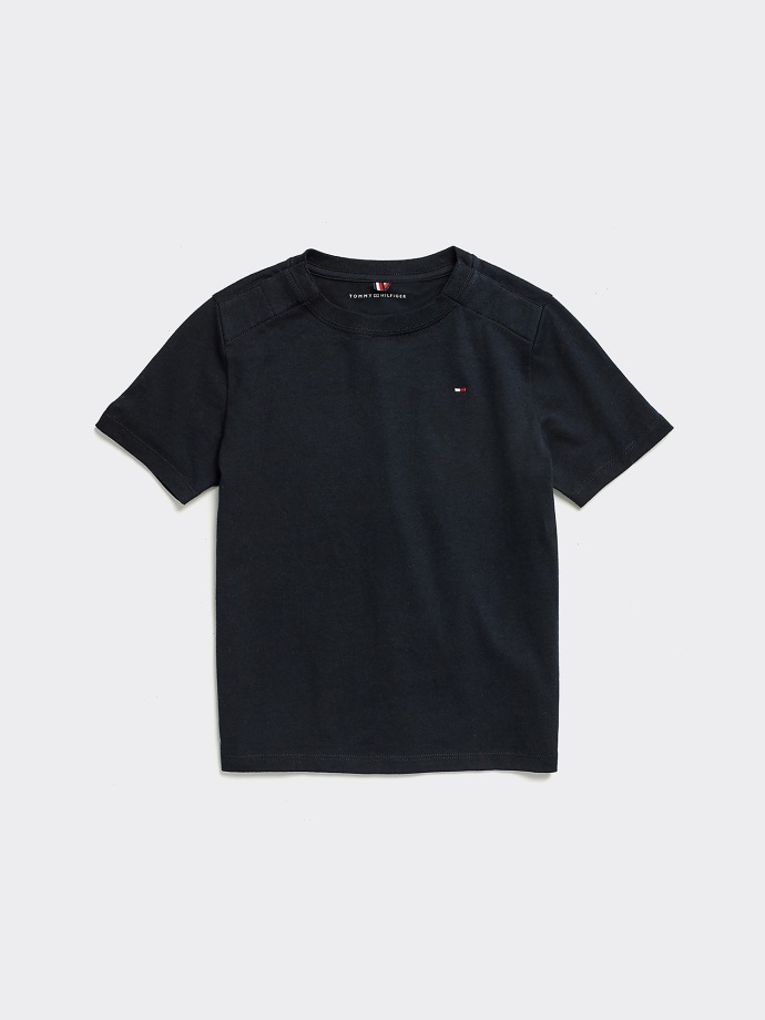 Klasické Tričko Tommy Hilfiger Navy