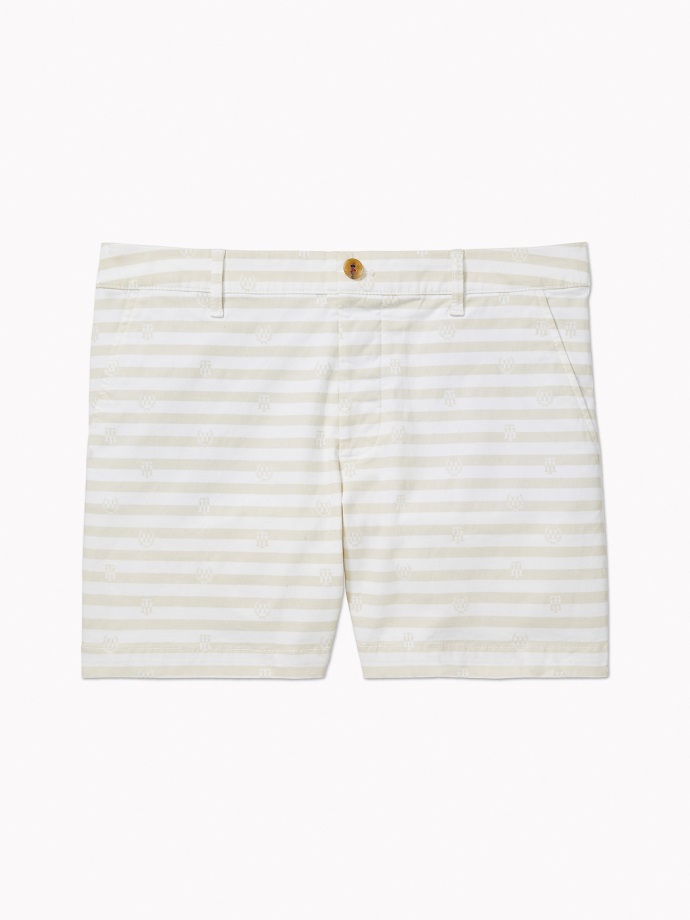 Chocholatý Krátký Tommy Hilfiger Bílá Holubice/multi