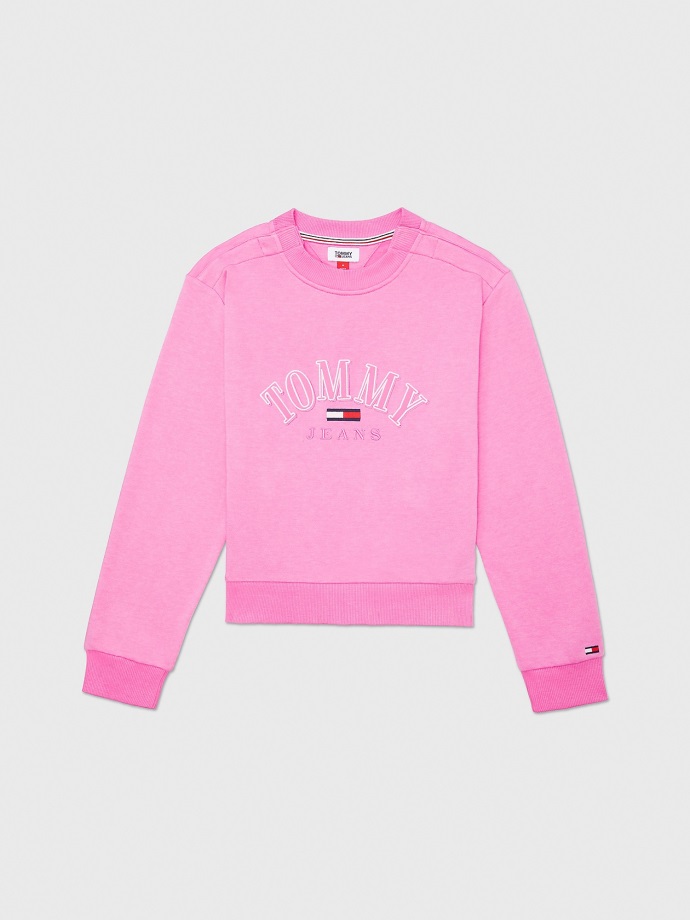 Mikina Madeleine Rose Tommy Hilfiger S Oříznutým Logem