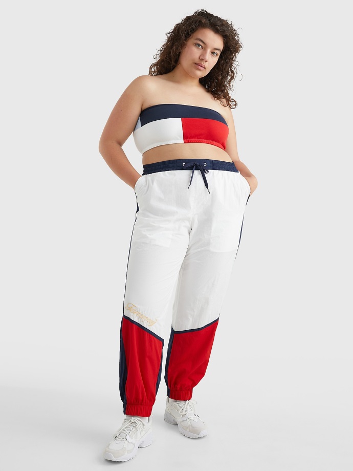 Křivka Colorblock Windpant Tommy Hilfiger Bílá/multi