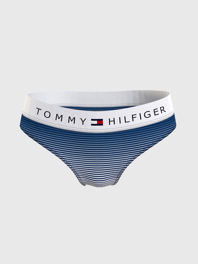 Křivka Logo Bikiny Pruh Twilight Indigo Tommy Hilfiger