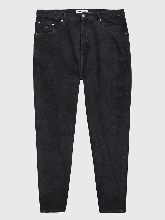 Džínovina černá Křivka Zúžený Střih černá Jean Tommy Hilfiger