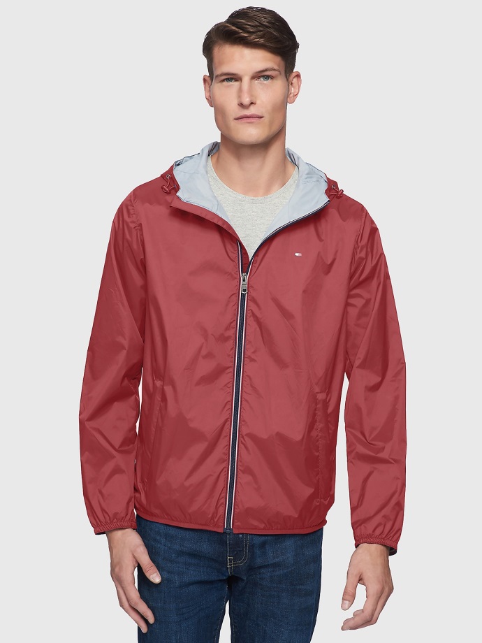 červená Základní Pláštěnka S Kapucí Tommy Hilfiger