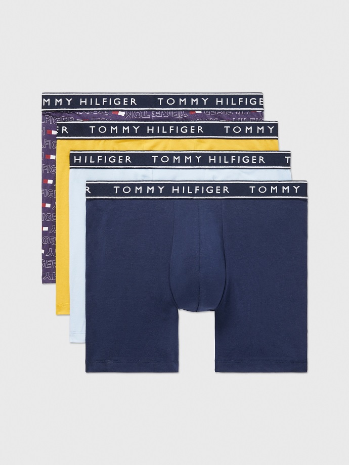 Drizzle Essential Stretch Bavlna Boxer Slipy 4pk Tommy Hilfiger