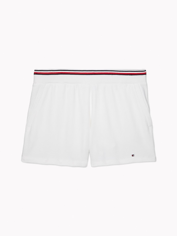 Krátké Zářivě Bílé Tommy Hilfiger S Vysokým Pasem