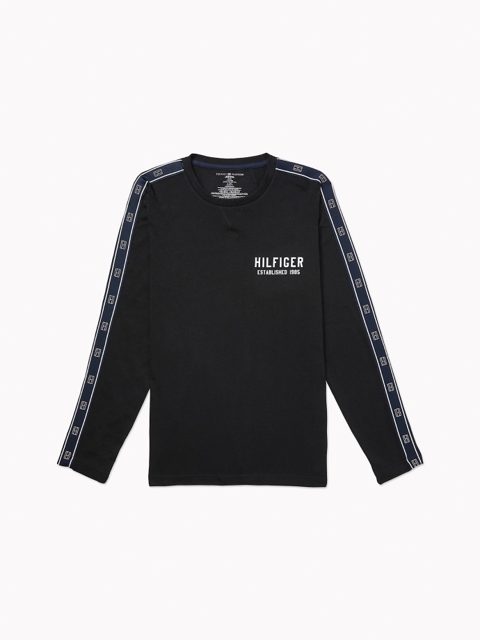 černý Hilfiger Spánek Crewneck Tommy Hilfiger