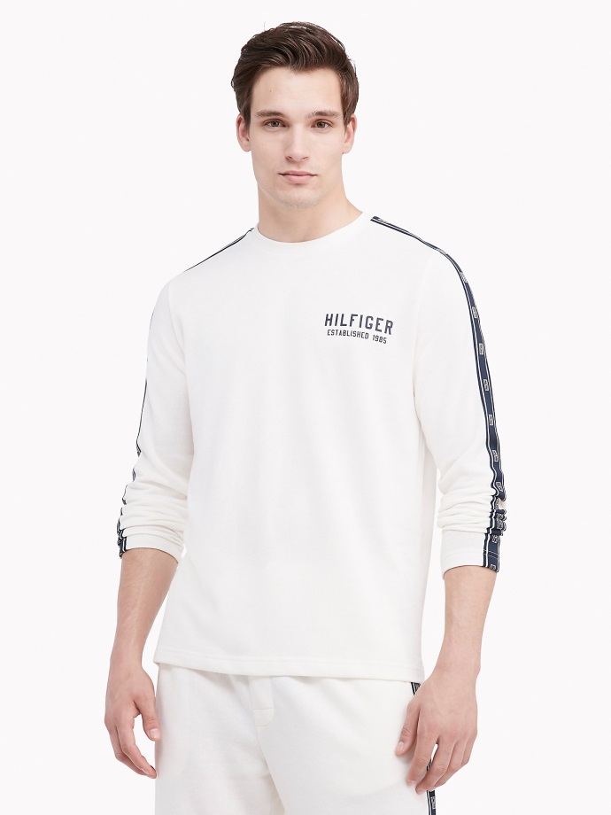 Ecru Hilfiger Spánek Crewneck Tommy Hilfiger