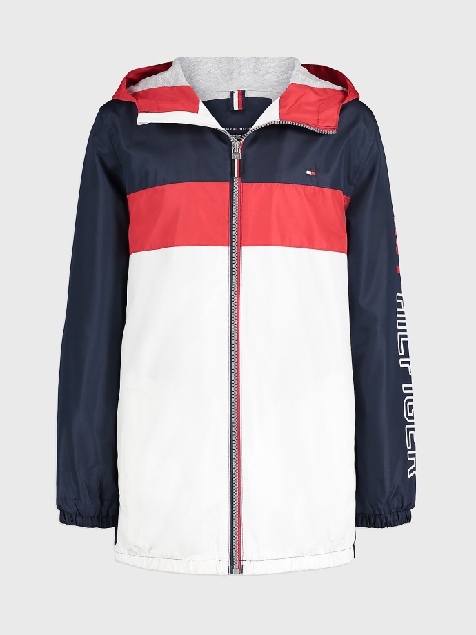 Dětská Colorblock Bunda Tommy Hilfiger Námořnický Sako