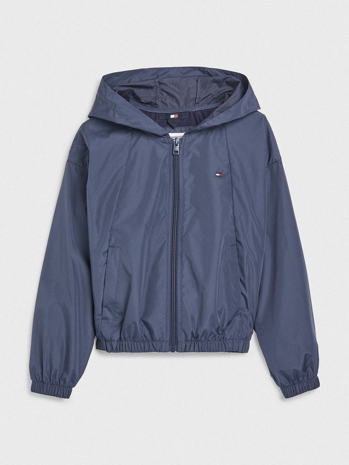 Dětská Větrovka S Kapucí Twilight Navy Tommy Hilfiger
