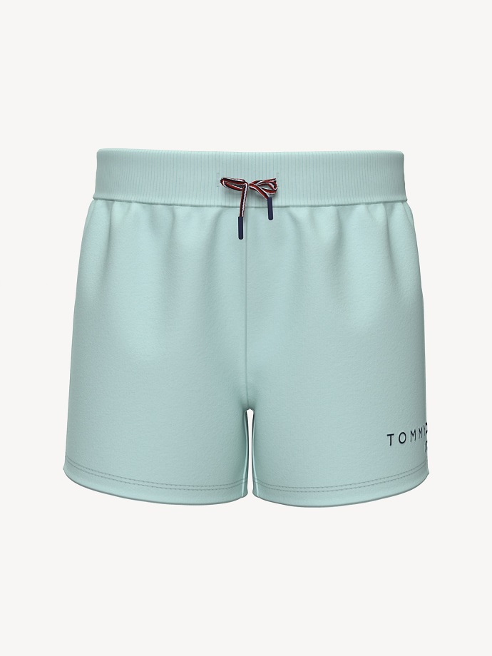 Dětské Pletené Logo Krátké Tommy Hilfiger Moonlight Nefrit