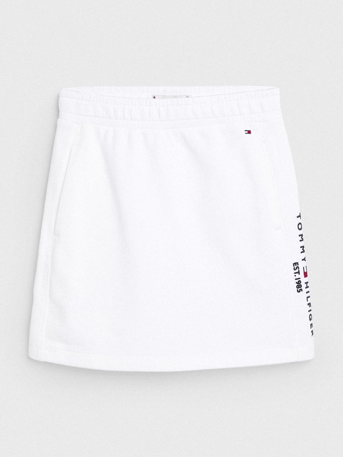 Bílá Sukně S Logem Tommy Hilfiger Pro Děti