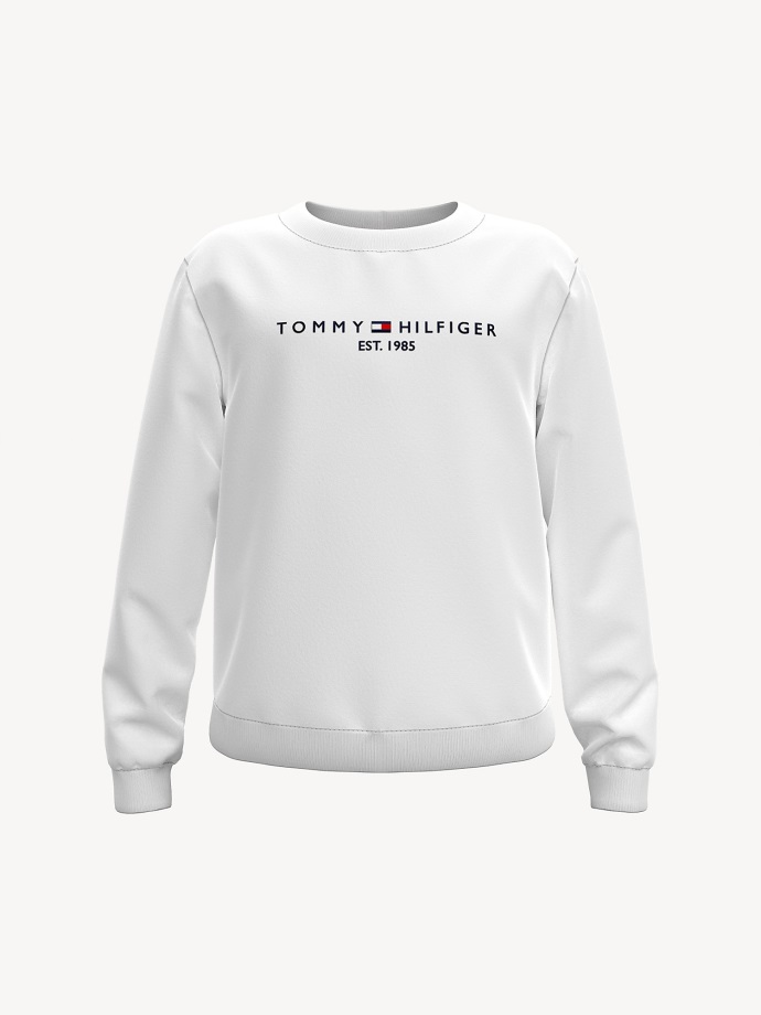 Dětská Mikina S Logem Tommy Hilfiger Classic Bílá