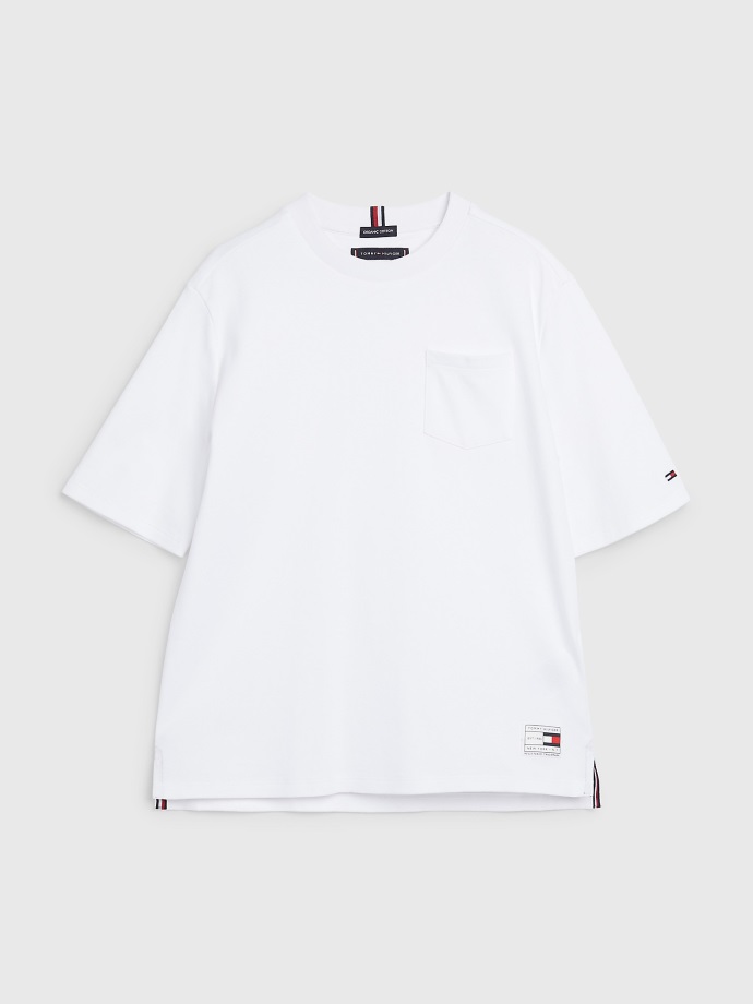 Bílé Dětské Kapesní Tričko Tommy Hilfiger