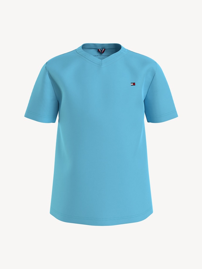 Modré Dětské Pevné Tričko Tommy Hilfiger