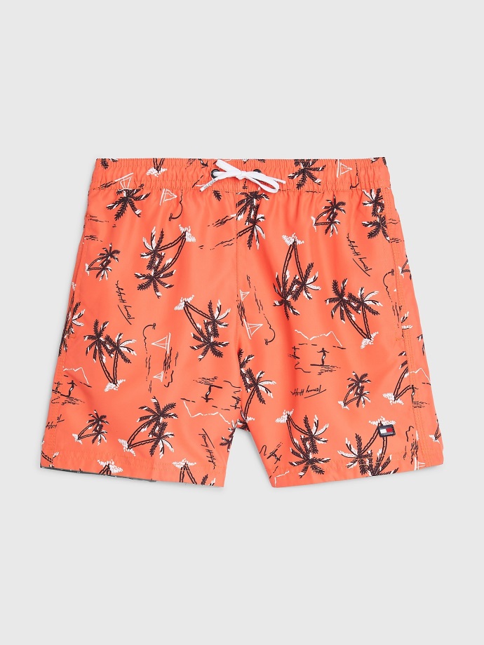 Palm Surf/coral Tommy Hilfiger Dětské Plavky Pro Surfaře