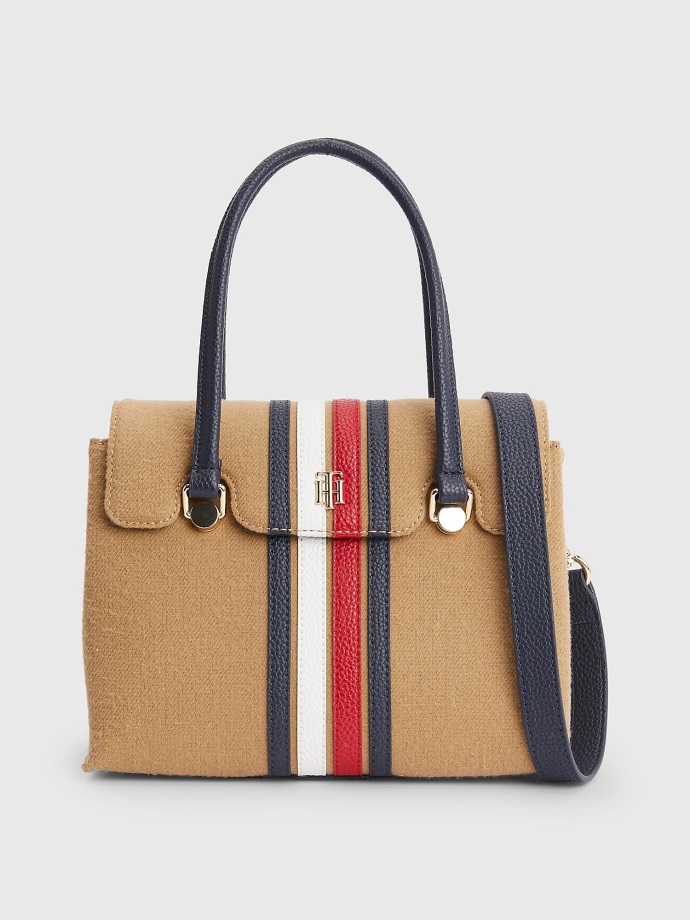 Tommy Hilfiger Logo Proužek Malá Brašna Venkovský Khaki