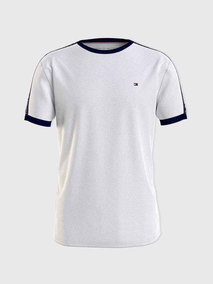 Bílé Tričko S Logem Tommy Hilfiger