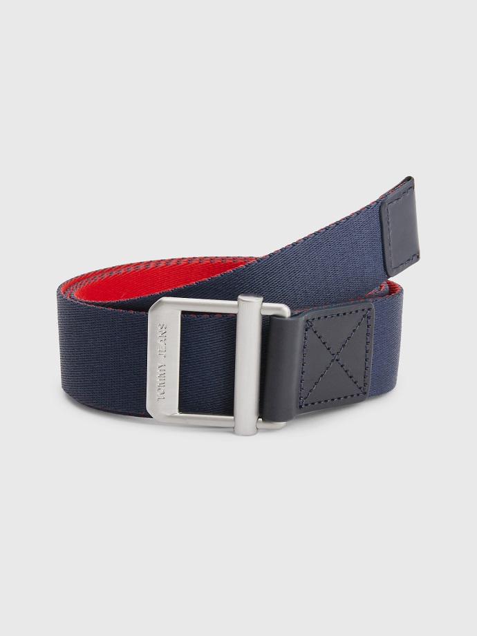 Oboustranný Ležérní Pásek Tommy Hilfiger Twilight Navy/deep Crimson