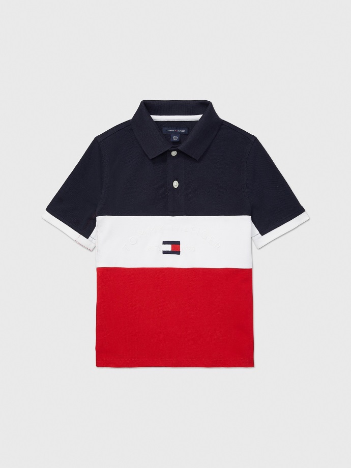 Nebe Kapitán Sedící Fit Colorblock Polo Tommy Hilfiger