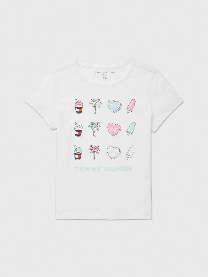 Tommy Hilfiger Svěží Bílé Tričko Senzorického Festivalu