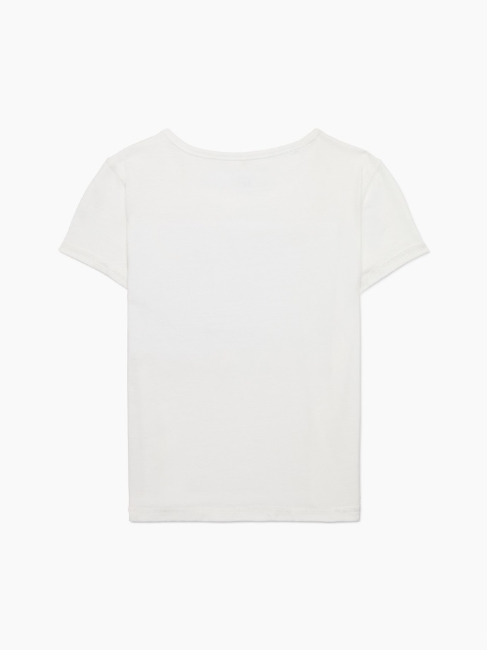 Svěží Bílé Tričko Se Smyslným Srdcem Tommy Hilfiger