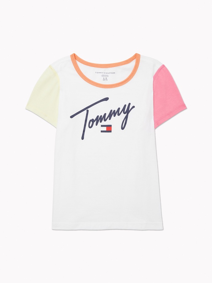 Tommy Hilfiger Svěží Bílé Tričko Se Smyslovým Podpisem