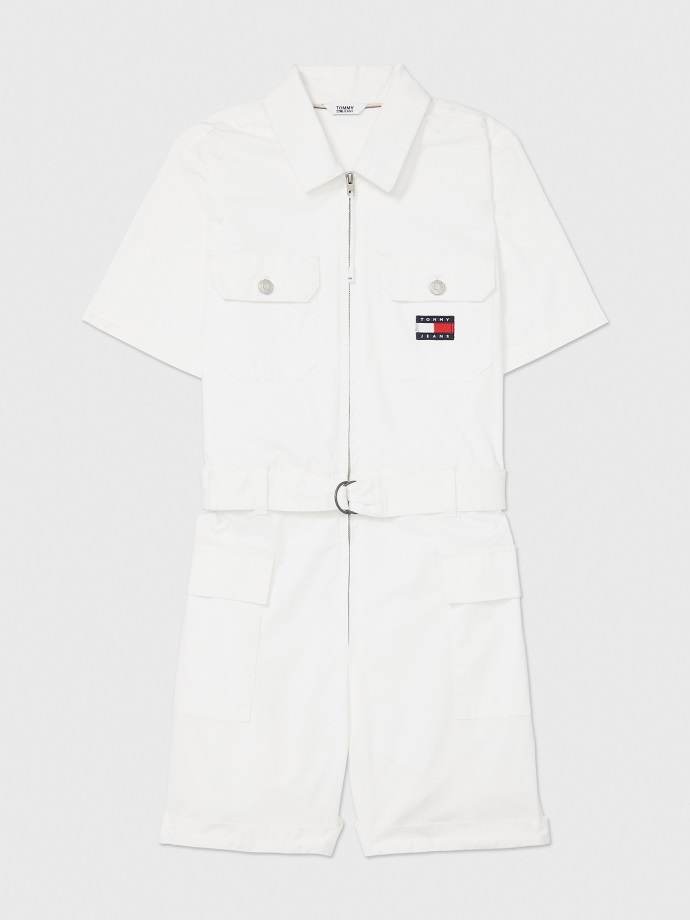 Krátká Kombinéza Fresh White Tommy Hilfiger
