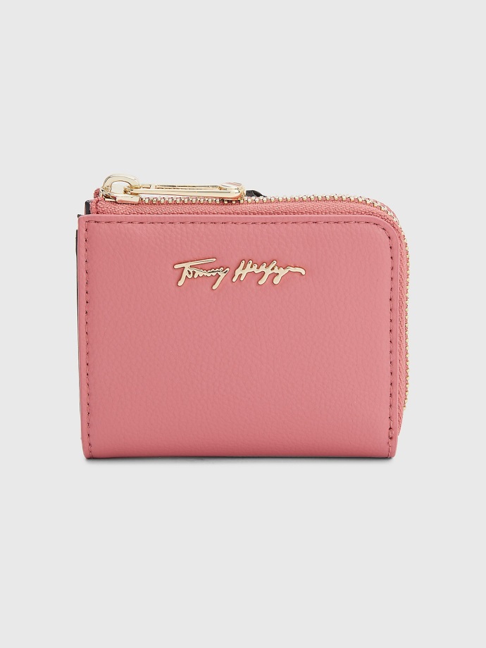 Anglický Růžový Podpis Držitel Kreditní Karty Tommy Hilfiger