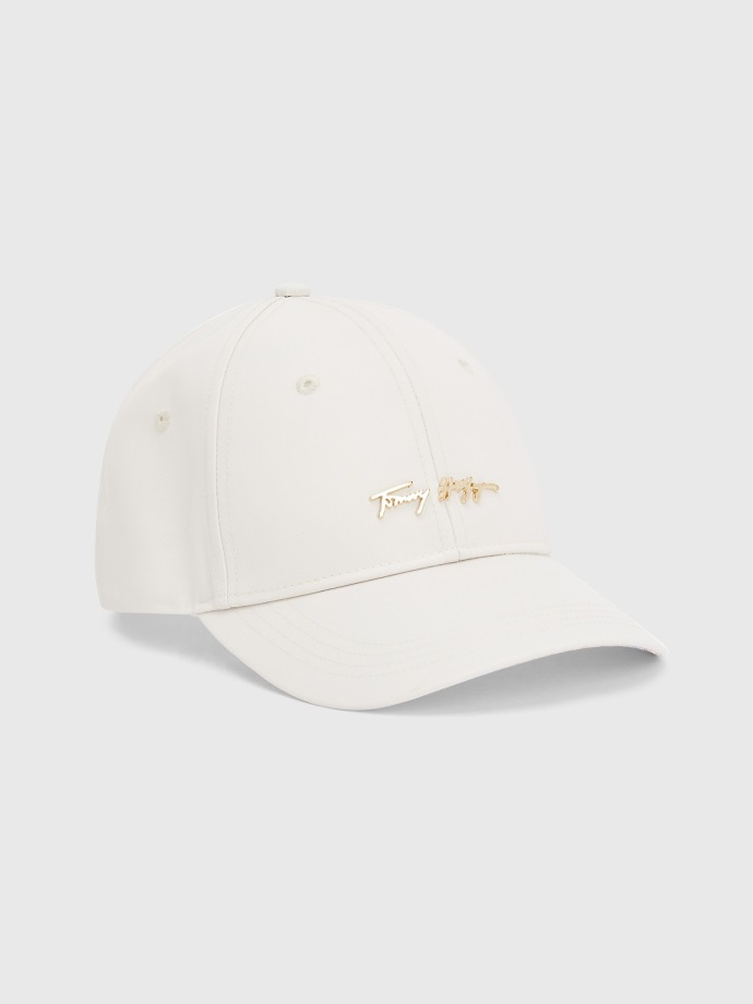 Peří Bílá Pevná Baseballová čepice Tommy Hilfiger Signature