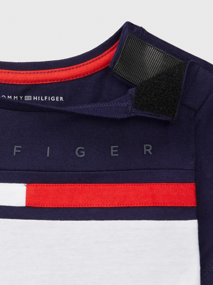 Pruhované Tričko Tommy Hilfiger Klasické Bílé/multi