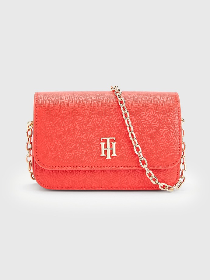 řetízková Crossbody Kabelka Jahodová Pole Tommy Hilfiger