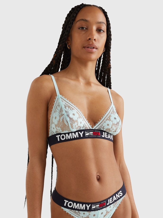 Tommy Hilfiger Aqua Glow Tj Krajkový Bralette