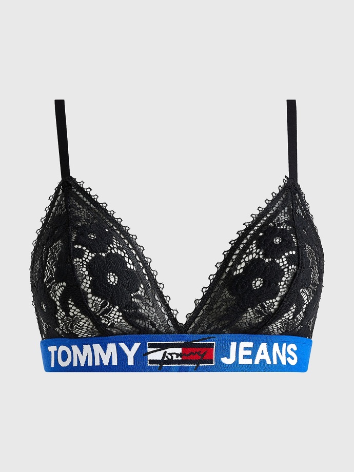 černý Tommy Hilfiger Tj Krajkový Bralette