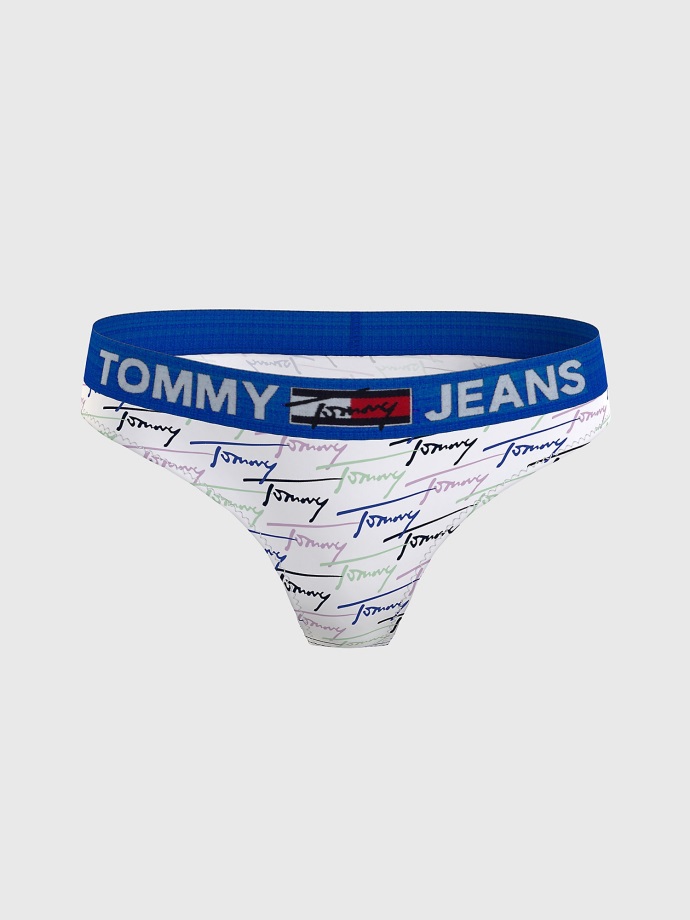 Tommy Hilfiger Bílo/modré Multi Bikiny Tommy Jeans