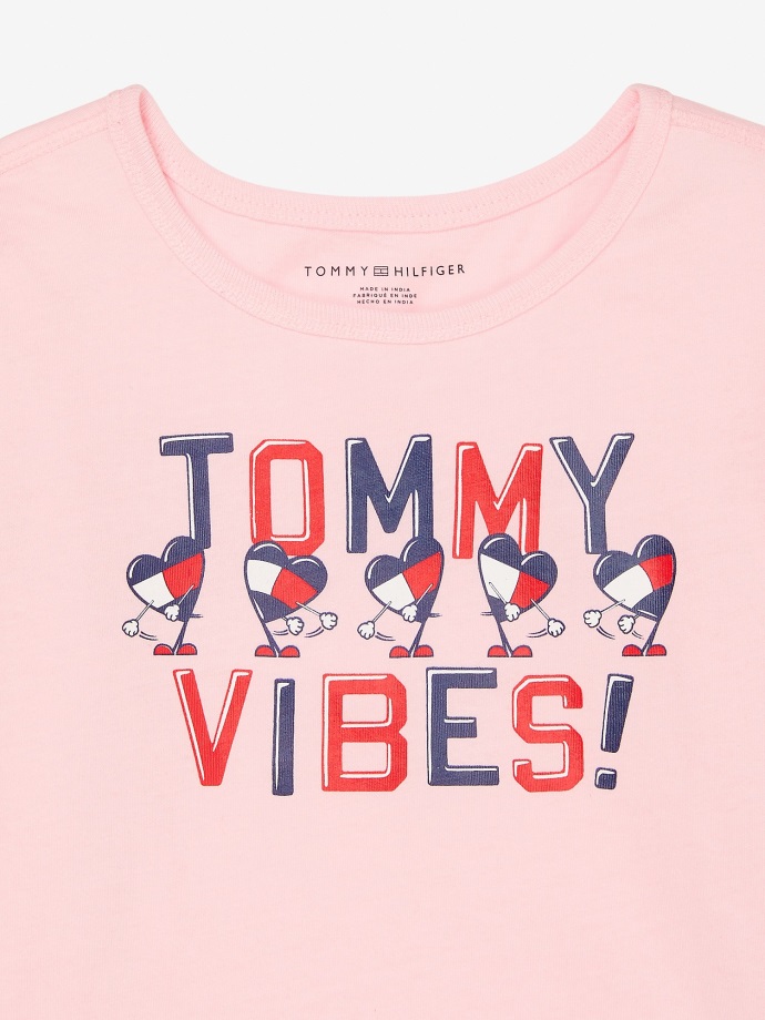 Tommy Hilfiger Tommy Tričko S Dlouhým Rukávem Balerína Růžová