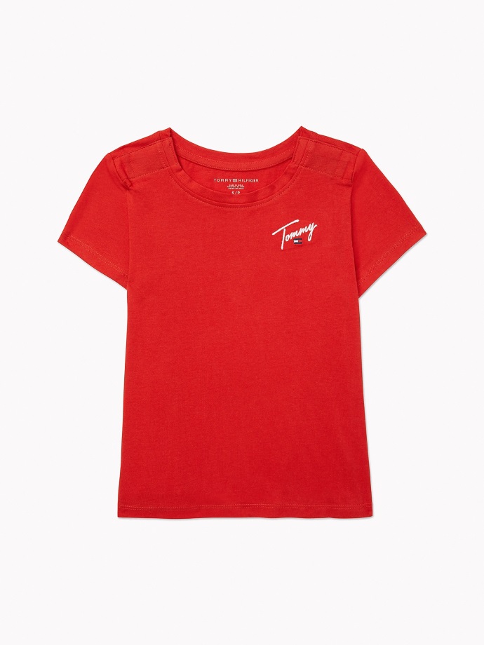 Tommy T-shirt Blush Red Tommy Hilfiger